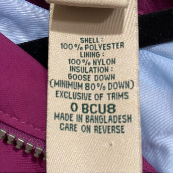 LL Bean Hooded Goose Down Quilted Puffer Parka Coat - Picture 4 of 4